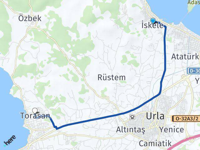İskele Torasan Arası Kaç Km - Yol Tarifi