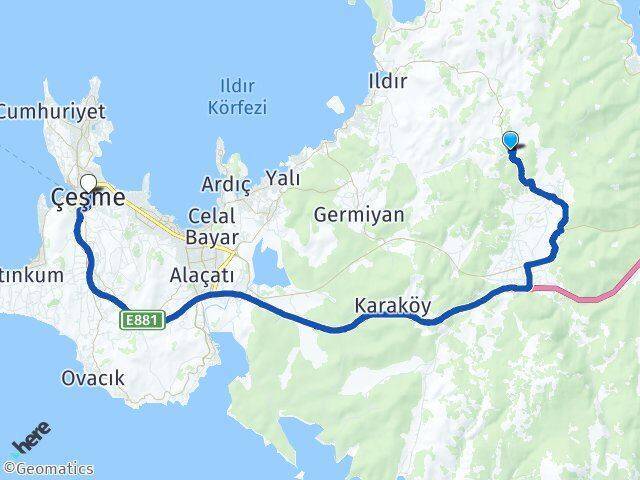 Kadıovacık Çeşme Arası Kaç Km - Yol Tarifi