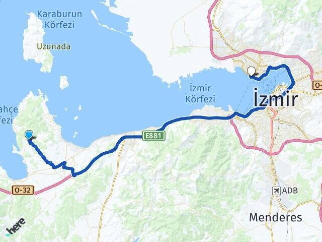 Özbek Bostanlı Vapur İskelesi Arası Kaç Km - Yol Tarifi