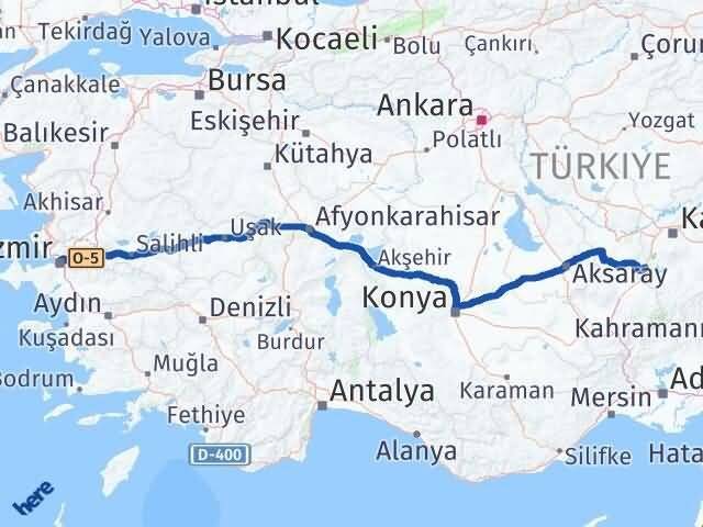 İzmir Yeşilhisar Arası Kaç Km - Yol Tarifi