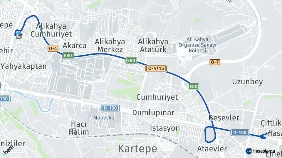İzmit Otogarı Uzunçiftlik Arası Kaç Km - Yol Tarifi