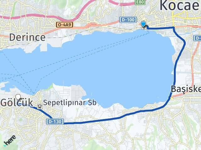 İzmit YHT Garı Gölcük Arası Kaç Km - Yol Tarifi