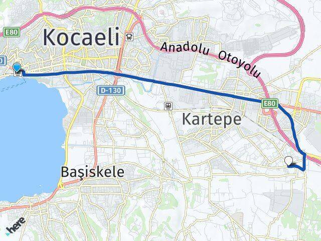 İzmit YHT Garı Sarımeşe Arası Kaç Km - Yol Tarifi