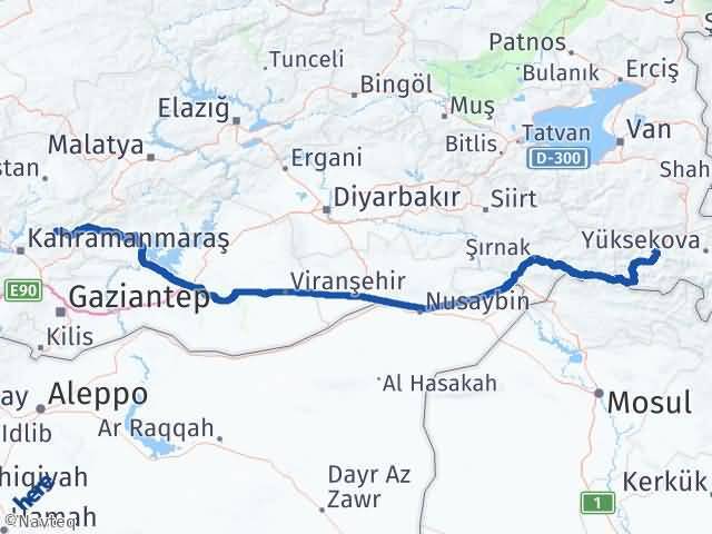 Çağlayancerit Hakkari Arası Kaç Km - Yol Tarifi