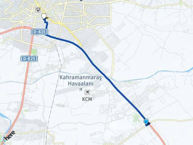 Karacasu Kırım K.Maraş İstiklal Üniversitesi Arası Kaç Km - Yol Tarifi