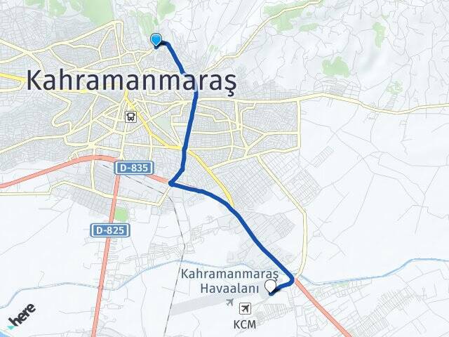 Pınarbaşı Kahramanmaraş Havalimanı Arası Kaç Km - Yol Tarifi