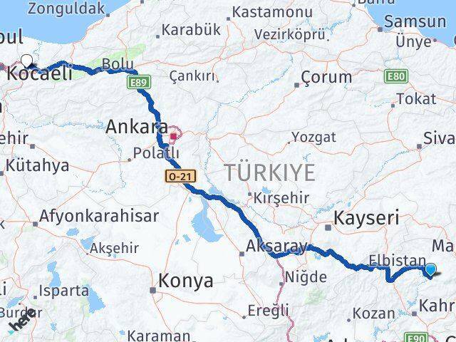 Ekinözü Sakarya Arası Kaç Km - Yol Tarifi