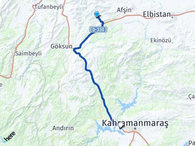 Esenköy K.Maraş Sütçü İmam Üniversitesi Arası Kaç Km - Yol Tarifi