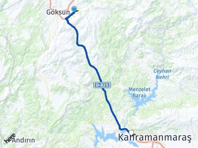 Karaahmet K.Maraş Sütçü İmam Üniversitesi Arası Kaç Km - Yol Tarifi