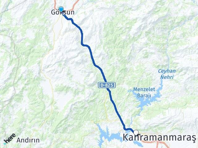 Tepebaşı K.Maraş Sütçü İmam Üniversitesi Arası Kaç Km - Yol Tarifi