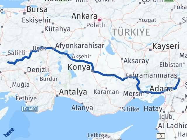 Kahramanmaraş Kiraz İzmir Arası Kaç Km - Yol Haritası