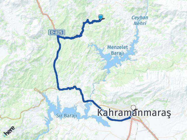 Çamlıbel Kahramanmaraş Arası Kaç Km - Yol Tarifi