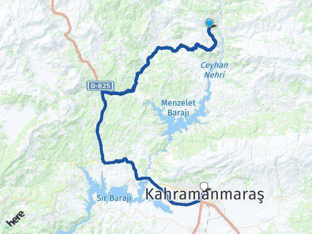 Kertmen Kahramanmaraş Arası Kaç Km - Yol Tarifi