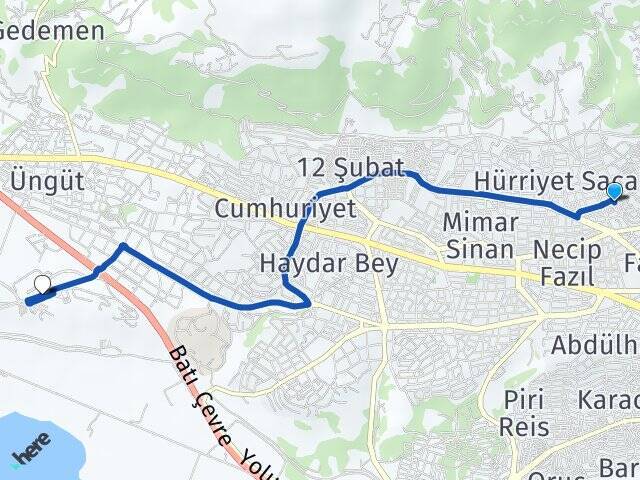 Tavşan Tepe K.Maraş Sütçü İmam Üniversitesi Arası Kaç Km - Yol Tarifi