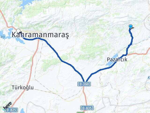 Karaağaç K.Maraş Sütçü İmam Üniversitesi Arası Kaç Km - Yol Tarifi