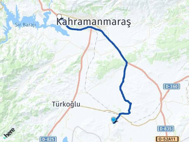 Kadıoğluçiftliği K.Maraş Sütçü İmam Üniversitesi Arası Kaç Km - Yol Tarifi