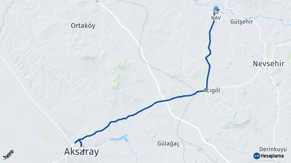 Kapadokya Havalimanı Aksaray Arası Kaç Km - Yol Tarifi