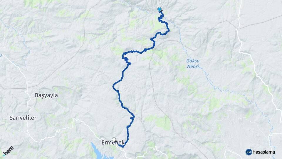Bucakkışla Ermenek Arası Kaç Km - Yol Tarifi