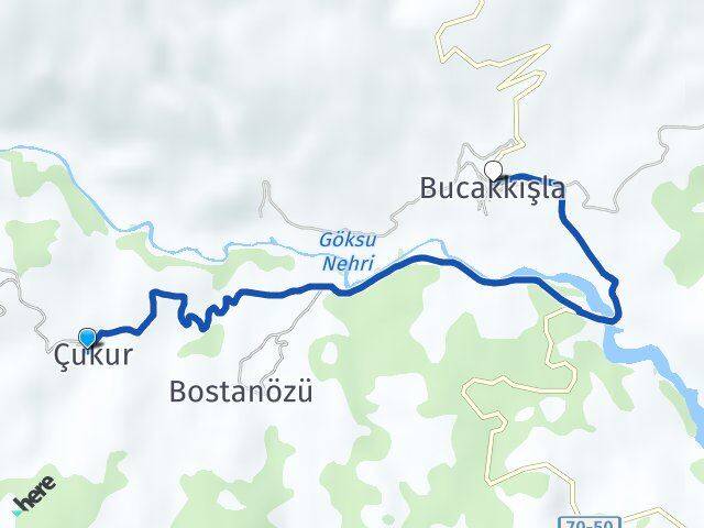 Çukur Bucakkışla Arası Kaç Km - Yol Tarifi