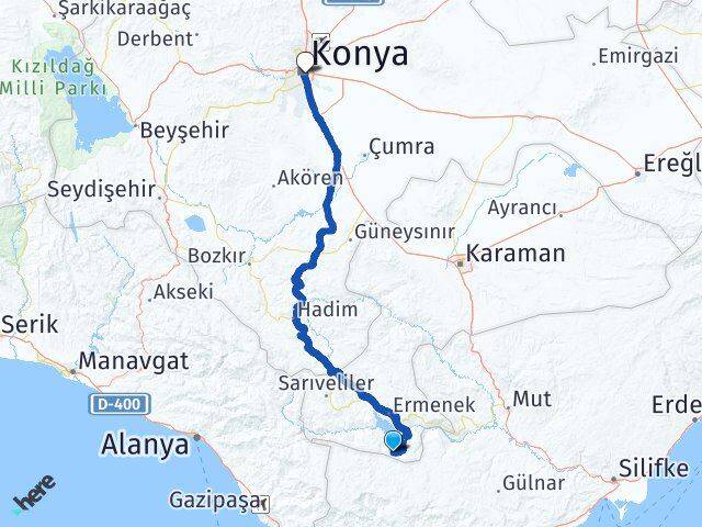 Çatalbadem Konya Arası Kaç Km - Yol Tarifi