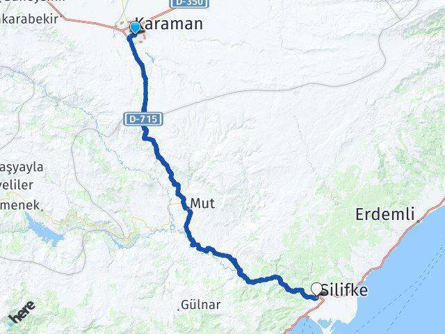 İbrahim Hakkı Konyalı Silifke Arası Kaç Km - Yol Tarifi