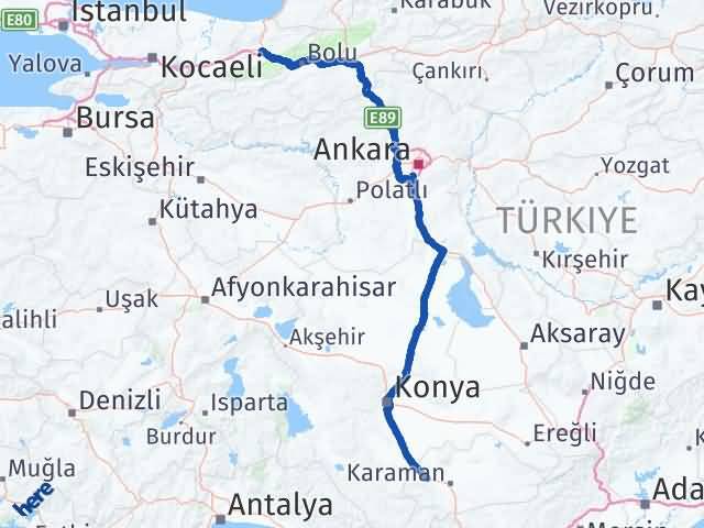 Karaman Kazımkarabekir Düzce Arası Kaç Km - Yol Haritası