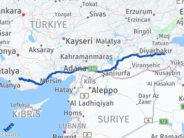 Karaman Sarıveliler Siirt Arası Kaç Km - Yol Haritası