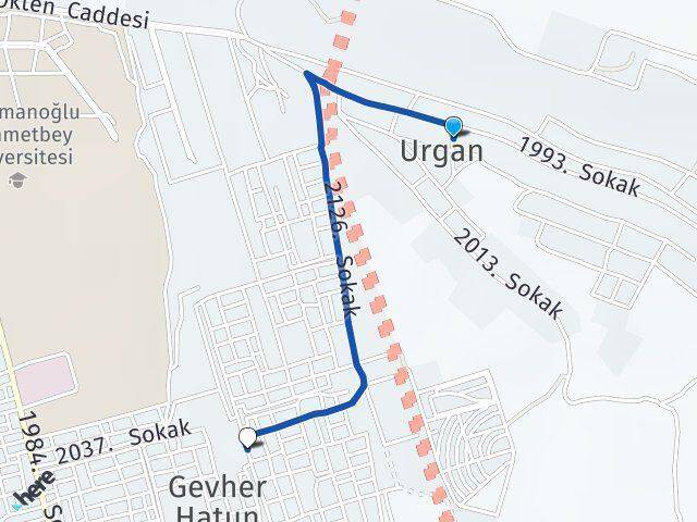 Urgan Üniversite Arası Kaç Km - Yol Tarifi