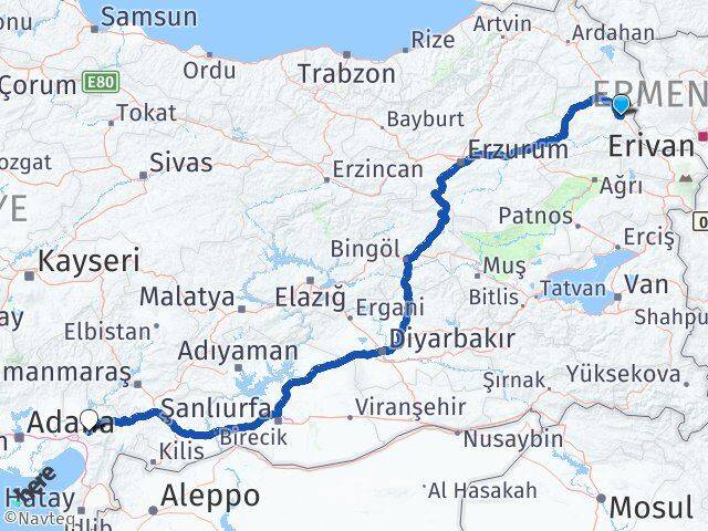 Kars Digor Osmaniye Arası Kaç Km - Yol Haritası