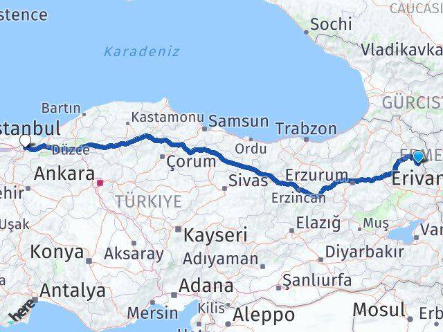 Kars Digor Sakarya Arası Kaç Km - Yol Haritası