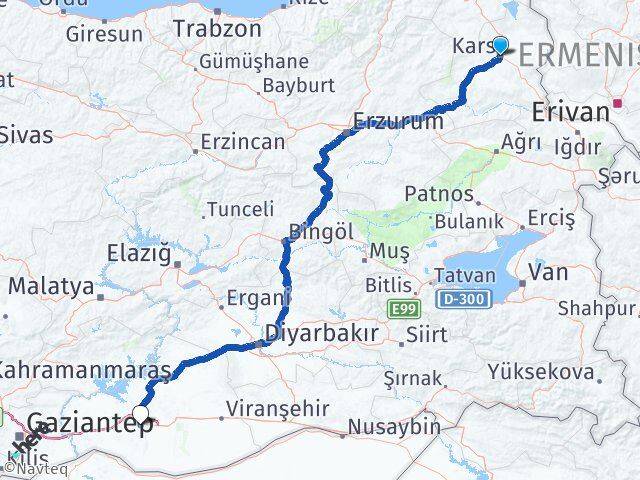 Kars Eyyübiye Arası Kaç Km - Yol Tarifi