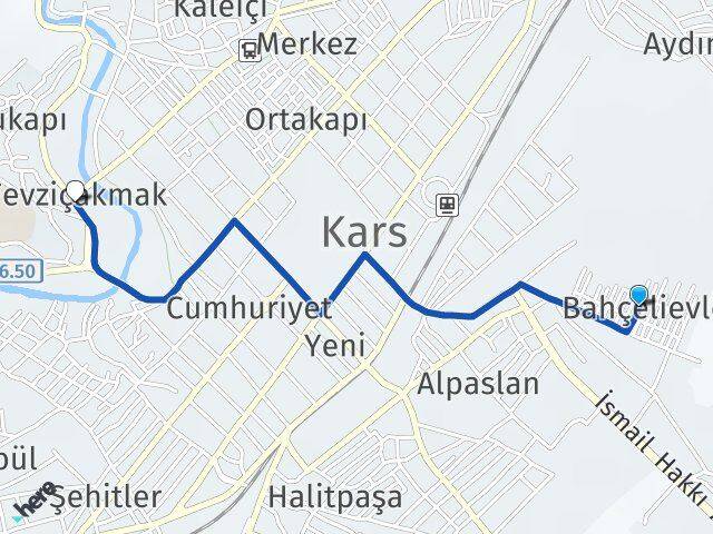 Bahçelievler Fevziçakmak Arası Kaç Km - Yol Tarifi