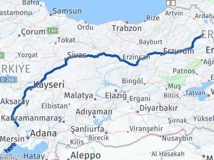 Kars Pozantı Adana Arası Kaç Km - Yol Haritası