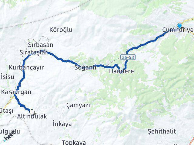 Kars Sarıkamış Altınbulak Sarıkamış Arası Kaç Km - Yol Haritası