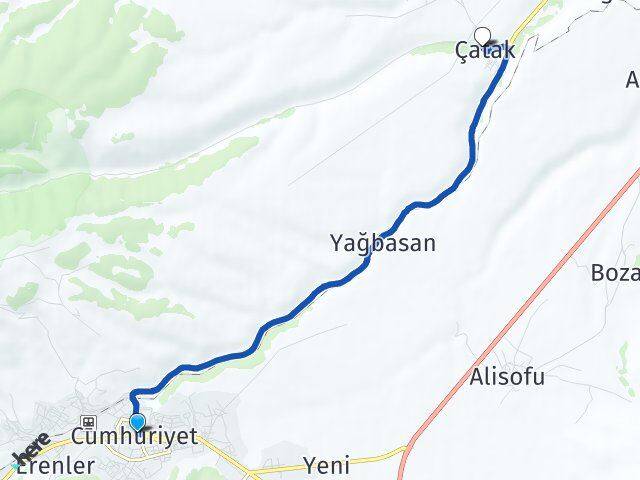 Kars Sarıkamış Çatak Sarıkamış Arası Kaç Km - Yol Haritası