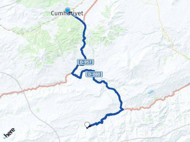 Kars Sarıkamış Güllüce Sarıkamış Arası Kaç Km - Yol Haritası