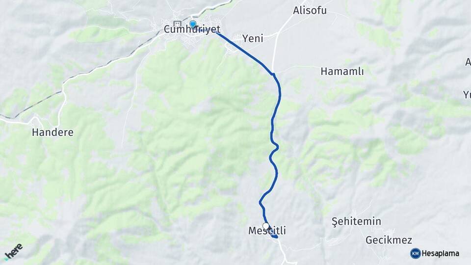 Kars Sarıkamış Mescitli Sarıkamış Arası Kaç Km - Yol Haritası