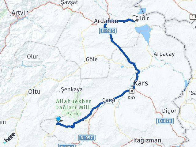 Sırbasan Çıldır Arası Kaç Km - Yol Tarifi