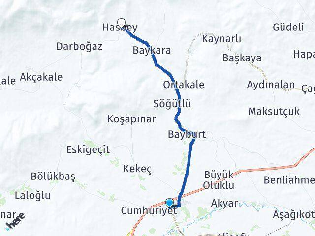 Kars Selim Hasbey Selim Arası Kaç Km - Yol Haritası