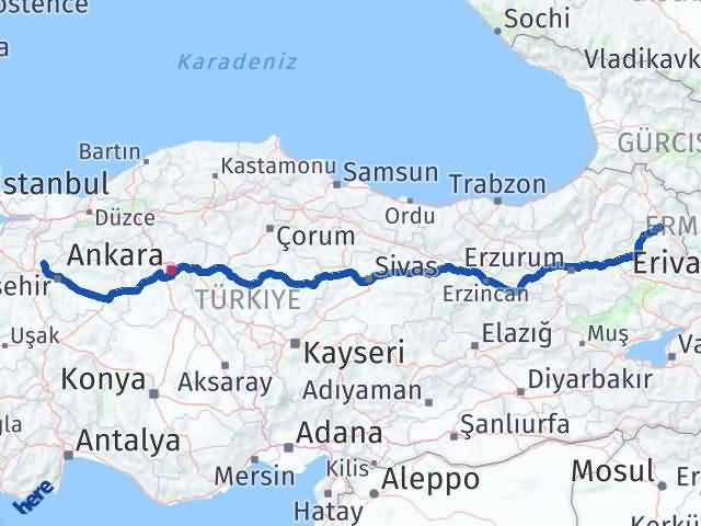 Kars Söğüt Bilecik Arası Kaç Km - Yol Haritası