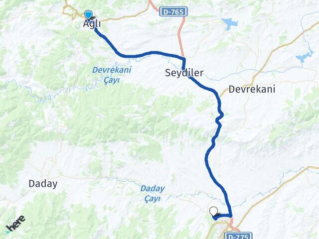 Danacı Kastamonu Üniversitesi Arası Kaç Km - Yol Tarifi