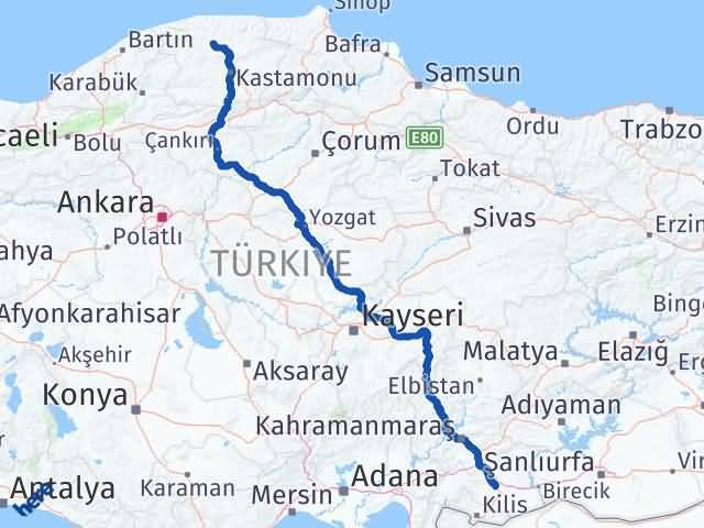 Ağlı Gaziantep Arası Kaç Km - Yol Tarifi