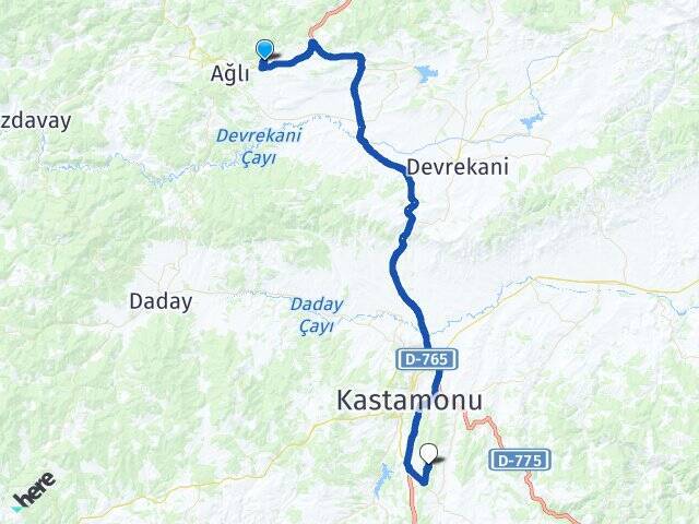 Ketenciler Kastamonu Havalimanı Arası Kaç Km - Yol Tarifi