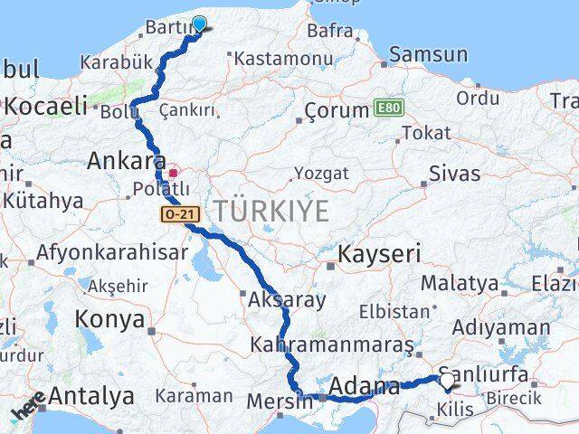 Kastamonu Azdavay Gaziantep Arası Kaç Km - Yol Haritası