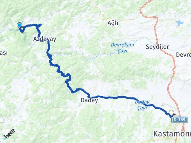 Kayabaşı Kastamonu Üniversitesi Arası Kaç Km - Yol Tarifi