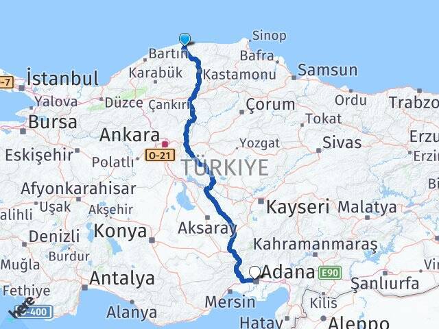 Kolca Çukurova Arası Kaç Km - Yol Tarifi