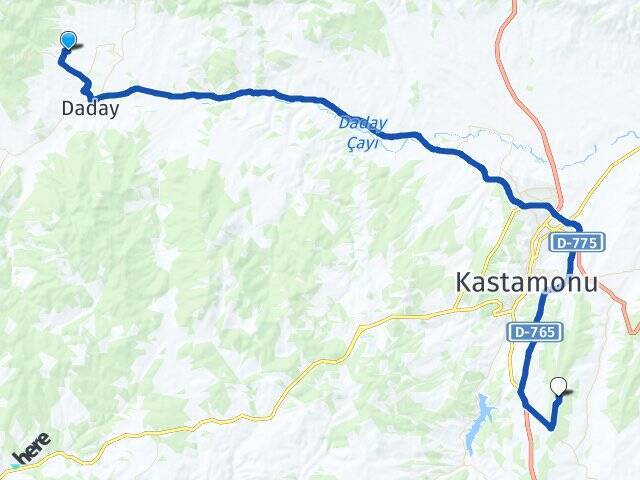 Dereköy Kastamonu Havalimanı Arası Kaç Km - Yol Tarifi