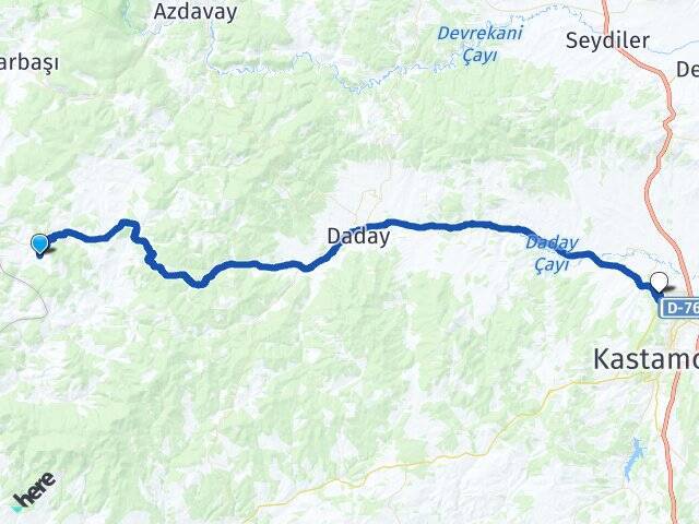 Gökören Kastamonu Üniversitesi Arası Kaç Km - Yol Tarifi