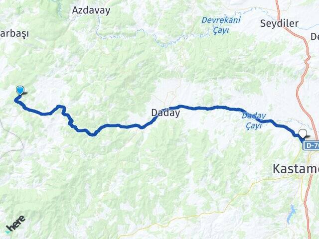 Karaağaç Kastamonu Üniversitesi Arası Kaç Km - Yol Tarifi