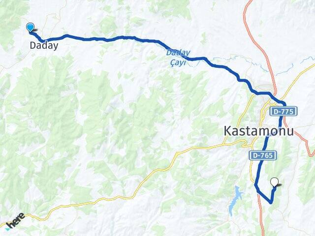 Karacaağaç Kastamonu Havalimanı Arası Kaç Km - Yol Tarifi